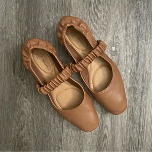 Walmart Time & Tru Tan Mary Jane Flats Shoes